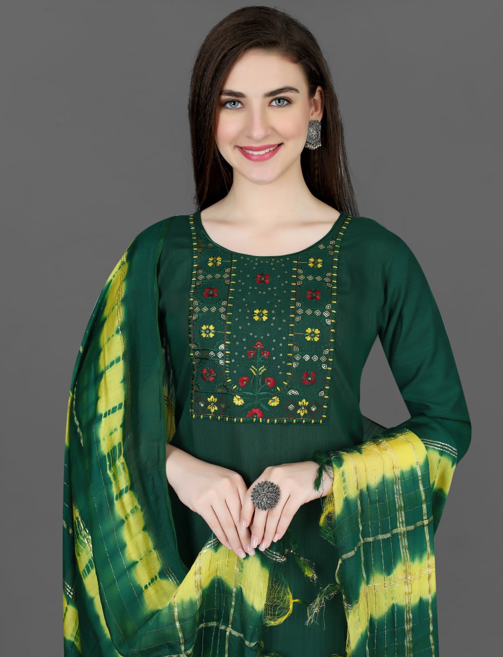 Fully Stiched Kurta and Pant & Dupatta Set - NOORI